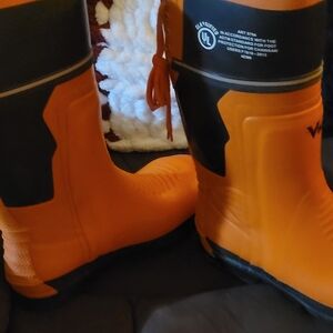 Viking Orange and Black Boots